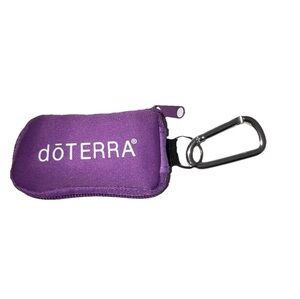 doTerra Essential Oil Purple KeyChain Pouch Case w/ 8 mini Vial‎ Bottles Oils